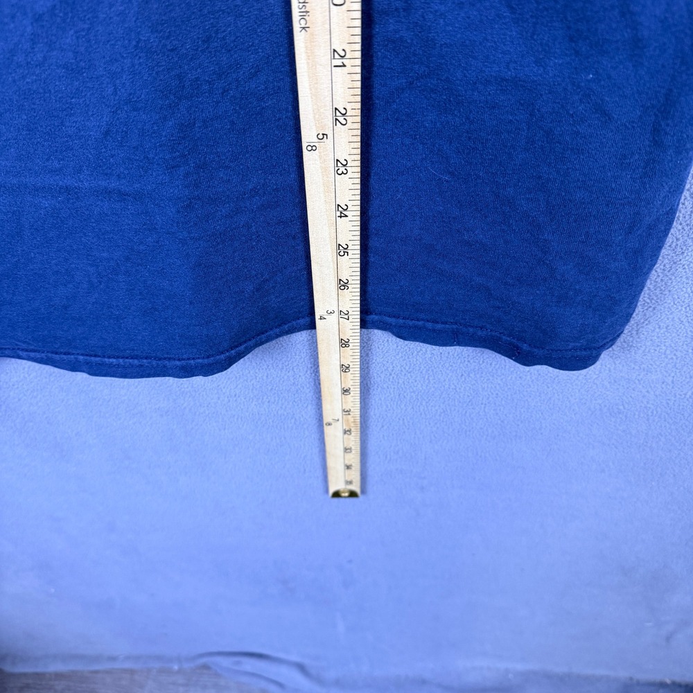 VTG Nike T Shirt Mens Large Blue Big Swoosh Short Sleeve Sportswear Y2K Grunge - Picture 8 of 9